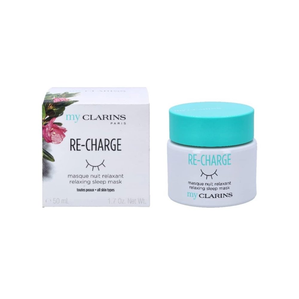 CLARINS Re-Charge Relax Sleeping Mask, 2-In-1 Hydrating and Plumping Night Cream